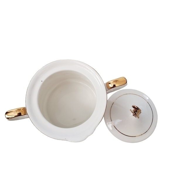 Vintage Bombay Creamer & Sugar Bowl Set Whimsical Poppies & Butterflies - Picture 5 of 15